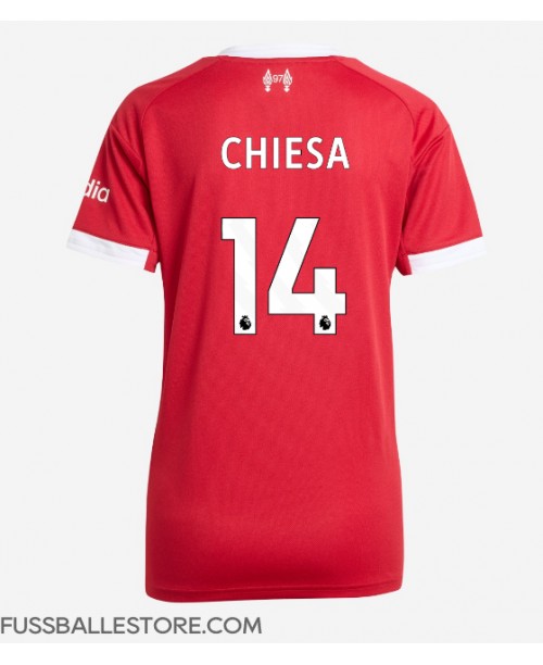 Günstige Liverpool Federico Chiesa #14 Heimtrikot Damen 2025-26 Kurzarm Günstige Liverpool Federico Chiesa #14 Heimtrikot Damen 2025-26 Kurzarm